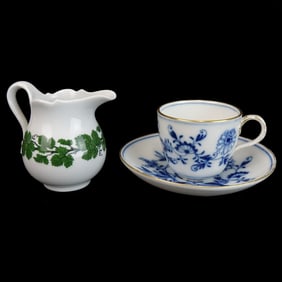 Three Pcs Meissen Tableware