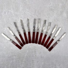 Cheese/Dessert Knives with Agate Handles