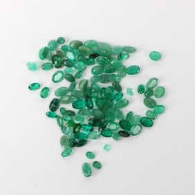 34.1CT TW Colombian Emeralds