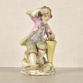 Meissen Porcelain Figurine of a Boy with a Sickle
