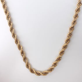 14K Rope Link Necklace