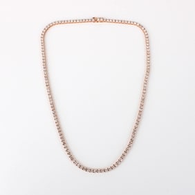 Diamond and 14K Tennis Necklace