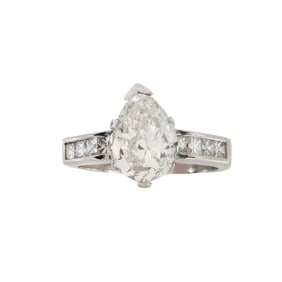 Diamond and Platinum Ring
