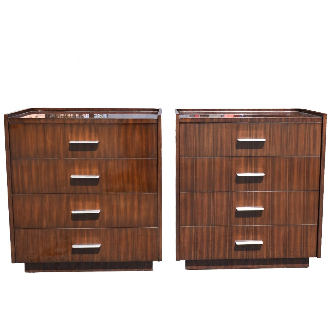 Pair of Ralph Lauren Polished Rosewood Nightstands (1 of 9)