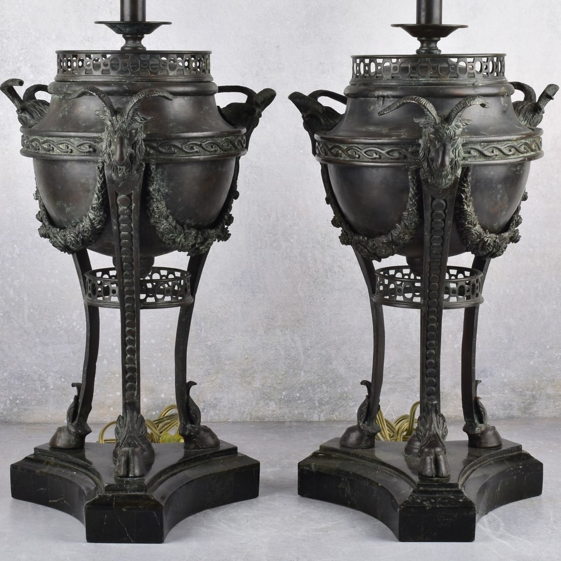 Maitland-Smith Ram's Head Lamps (1 of 9)