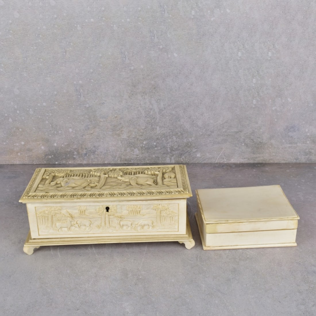 Antique Asian Carved Boxes (1 of 6)