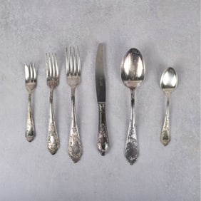 Continental Silver Plate Flatware Service