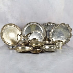 Large Lot of Miscellaneous Silver Plated Pieces