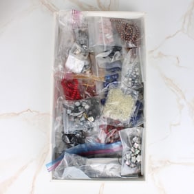 Tray Lot of Assorted Beads