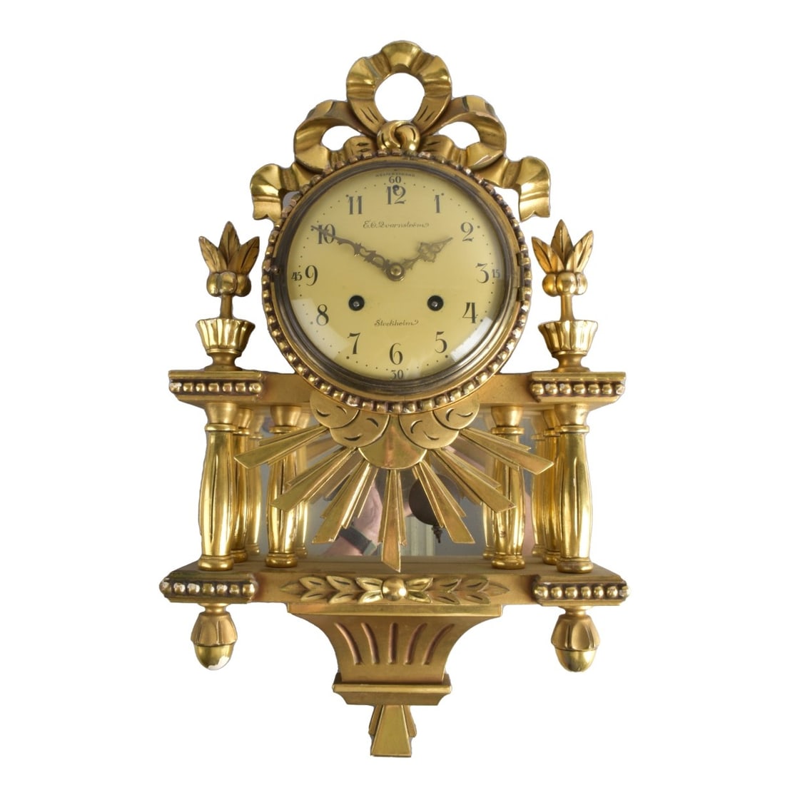 Louis XVI Style Swedish Wall Clock (1 of 5)