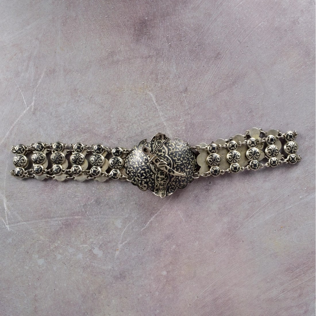 Russian Silver and Niello Belt (1 of 5)