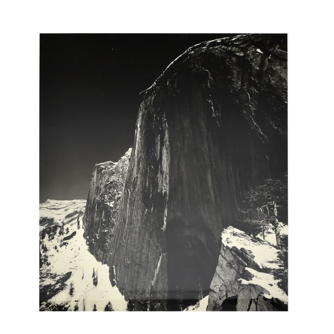 Ansel Adams, American (1902-1984): Ansel Adams, American (1902-1984) Lithograph on Paper "The Portfolios of Ansel Adams" Numbered 90/350. Watermark lower right. Sheet size: 37" x 25-3/4". Frame measures 38-1/4" x 28-1/4". Kodner Galler