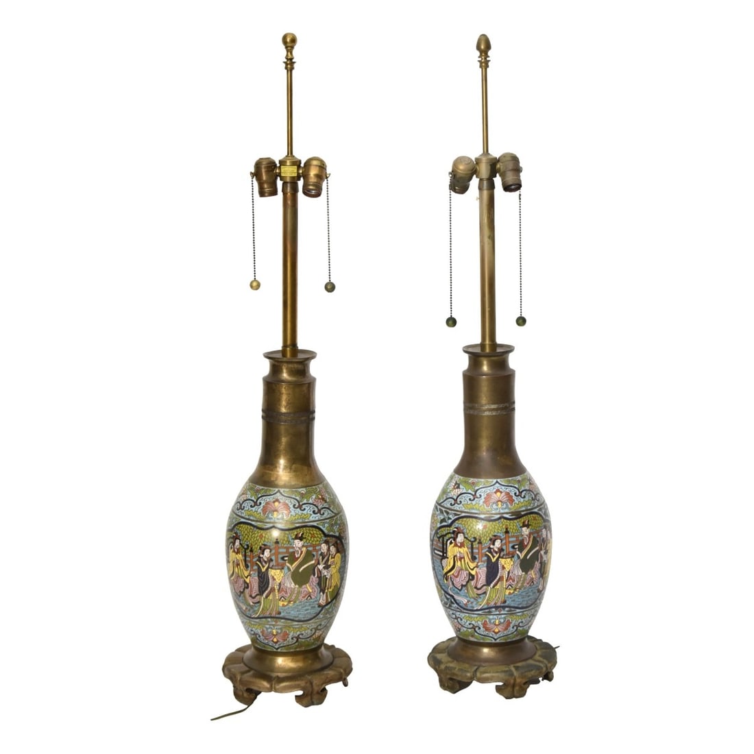 Marbro Cloisonne Lamps (1 of 4)