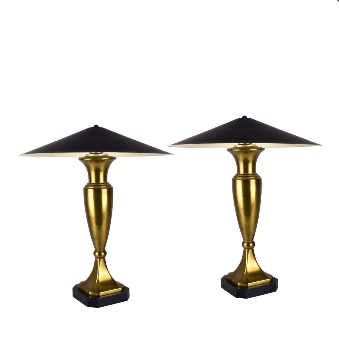Mid-Century Baluster Shape Brass Lamps (1 of 6)