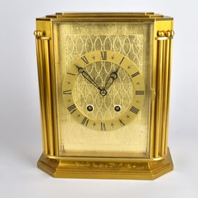 Vintage Gubelin Brass Mantle Clock