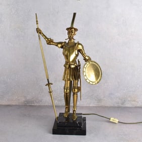 Vintage Bronze Don Quixote Table Lamp