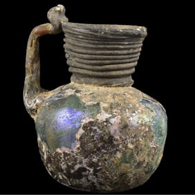 Roman Glass Oinochoe (Jug)