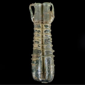 Roman Glass Double Balsamaria Bottle