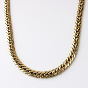 14K Cuban Link Chain Necklace