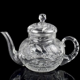 Antique Cut Glass Teapot