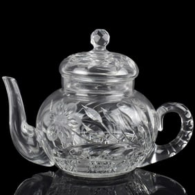 Antique Cut Glass Teapot