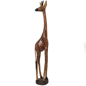 Vintage Carved and Painted Giraffe