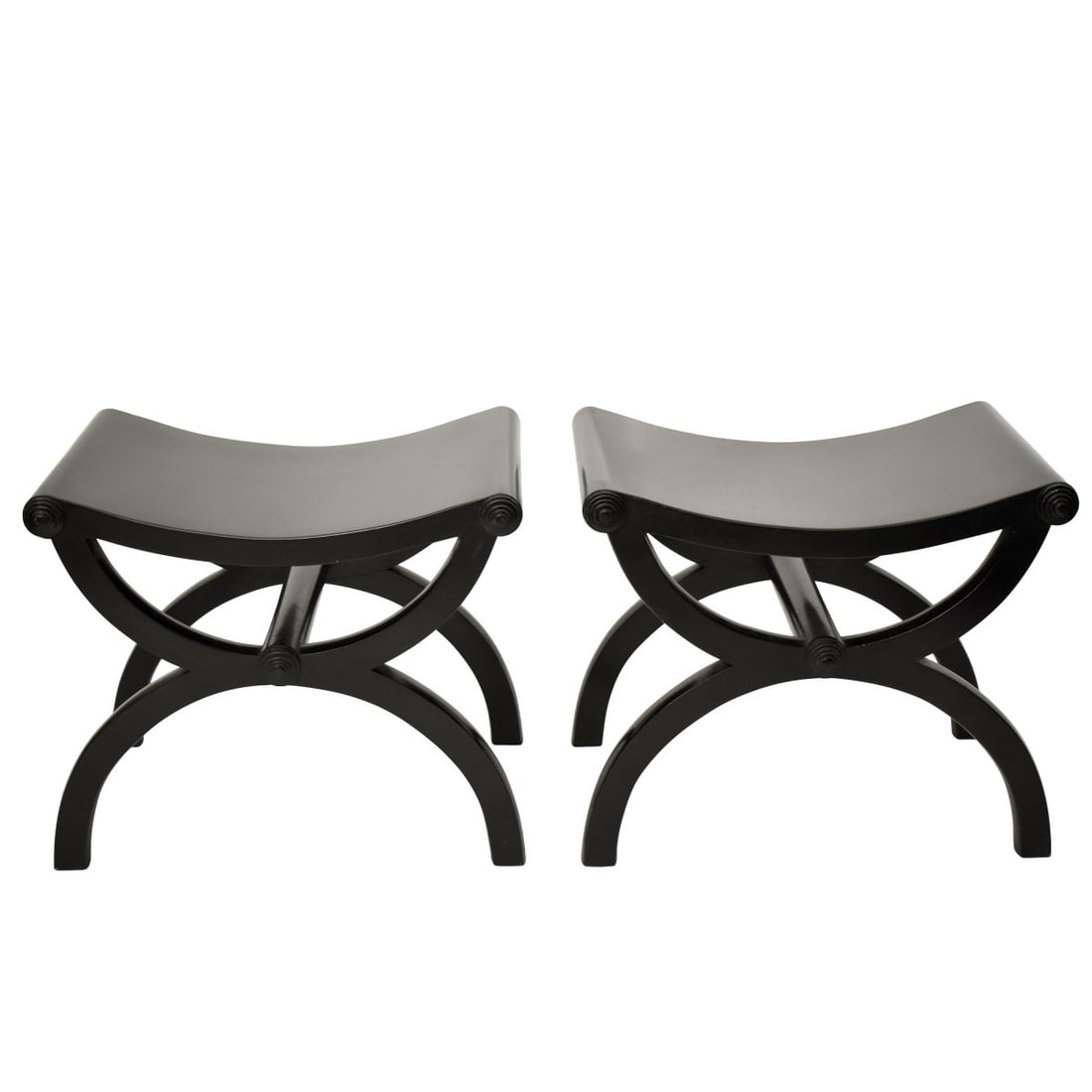 Hollywood Regency Style Ottoman-Benches (1 of 8)