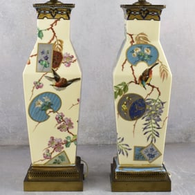 Possible Royal Worcester Porcelain Lamps
