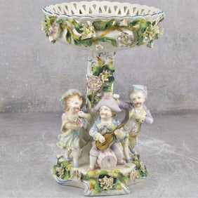 Vintage Figural Porcelain Candy Dish