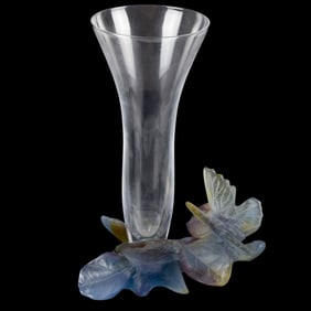 Daum France Pate-de-Verre Vase
