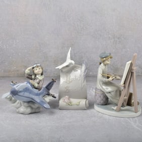 Lladro Spain Gloss Porcelain Figurines