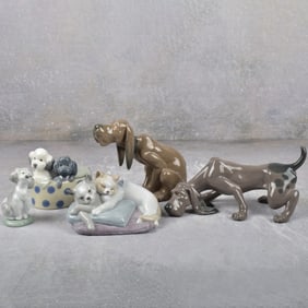 Lladro Spain Gloss Porcelain Figurines