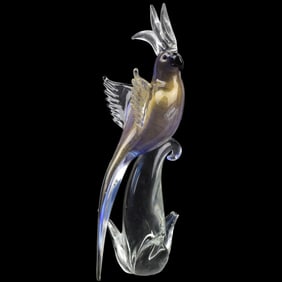Vetri De Murano Formia Art Glass Bird
