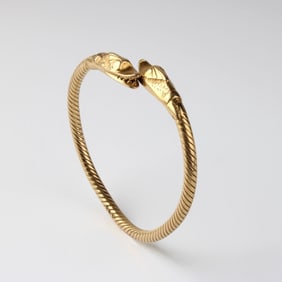 18K Cuff Bangle Bracelet