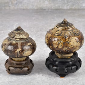 13th-15th Century Sukhothai Thai Potted Jars