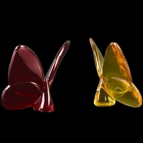 Baccarat Crystal Papillion Butterflies