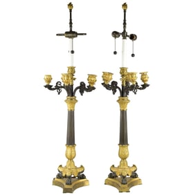 Pair of French Candelabra