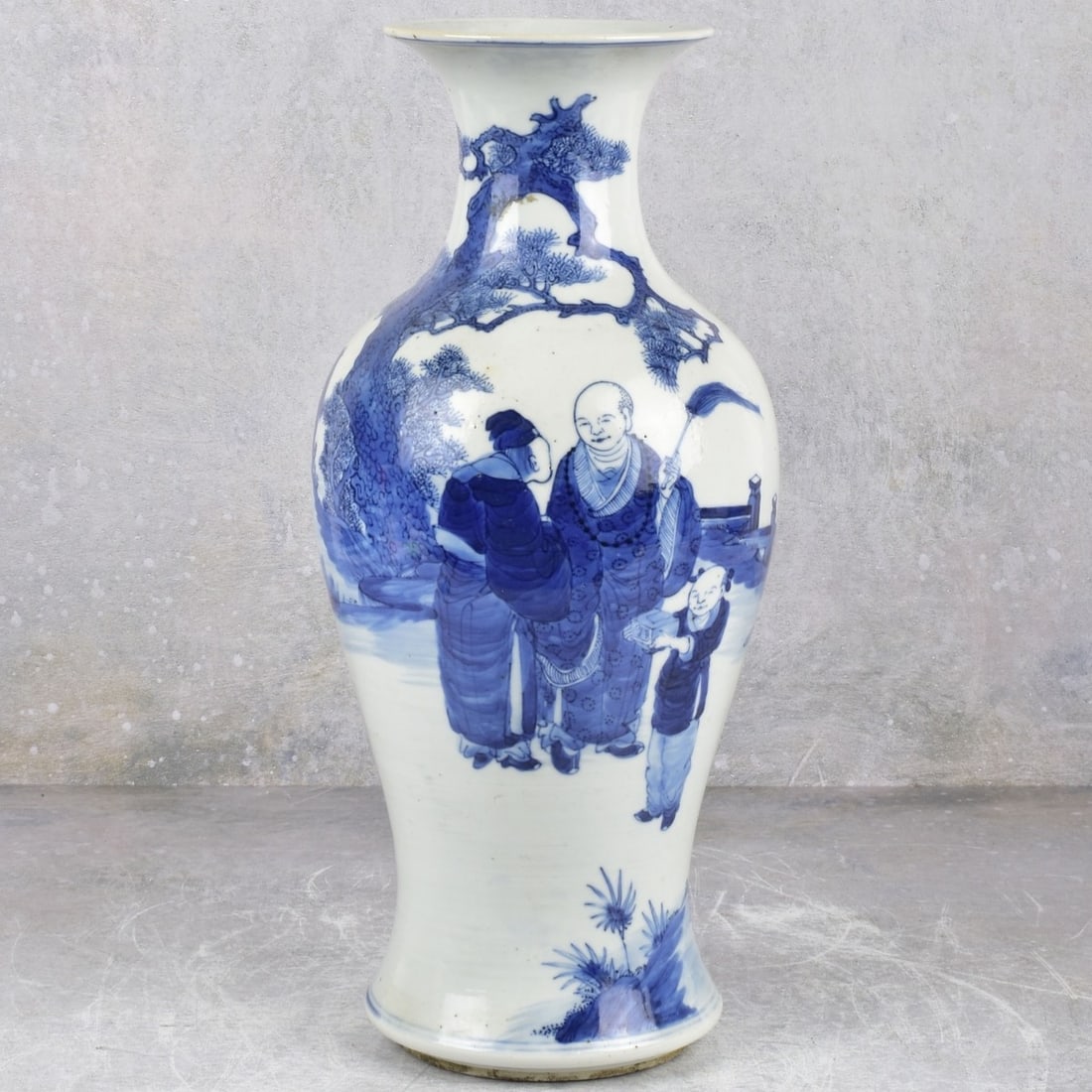19th C. Chinese Blue and White Porcelain Vase (1 of 8)