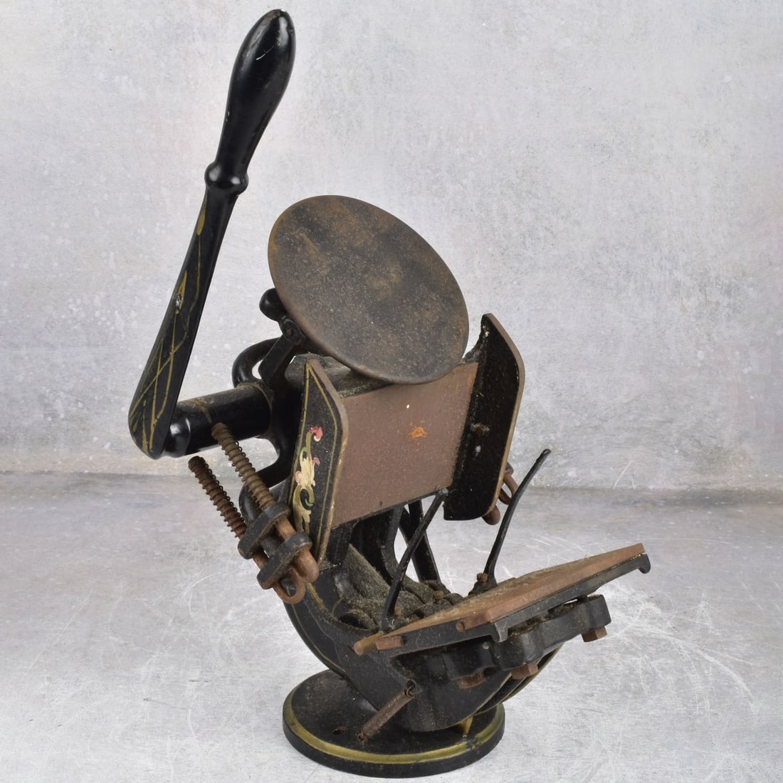 Antique Cast Iron Small Scale Letterpress (1 of 9)