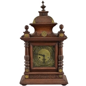 Antique Wood Mantle Clock