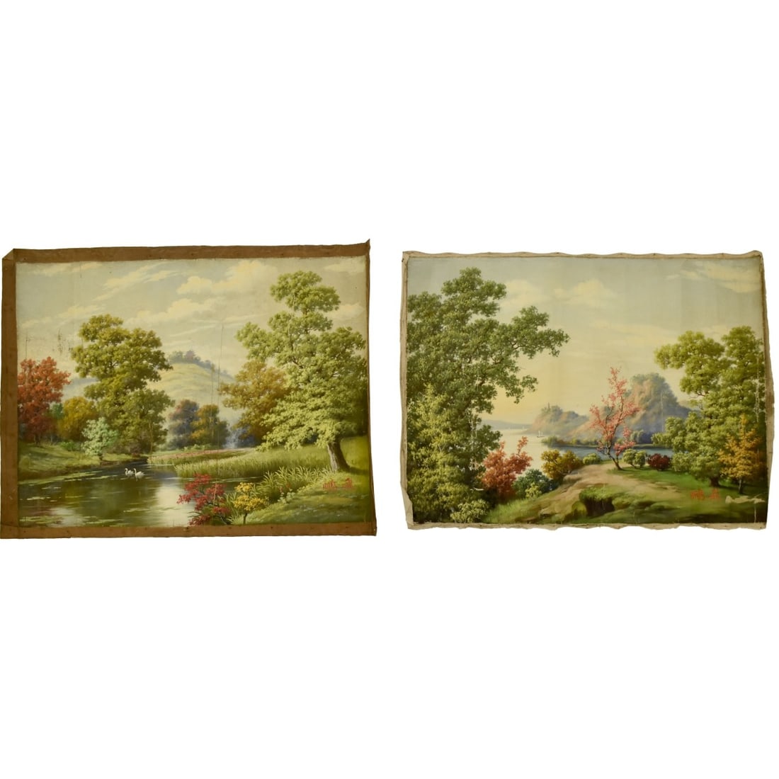 Antique Japanese Landscape Paintings (1 of 9)