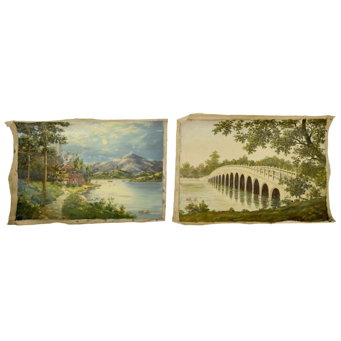 Antique Japanese Landscape Paintings (1 of 9)