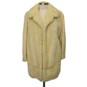 Vintage Jules Taylor White Mink Coat