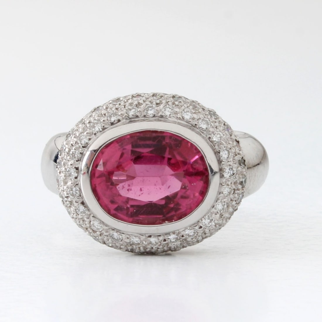 Tourmaline, Diamond and 18K Ring (1 of 6)