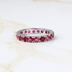 Ruby and 14K Band