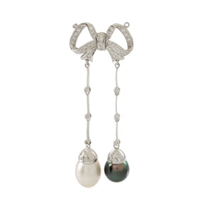 Pearl, Diamond and 18K Pendant
