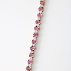 Sapphire, Diamond and 18K Bracelet