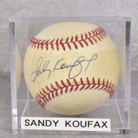 Sandy Koufax Autographed Baseball