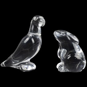 Two Baccarat Crystal Sculptures