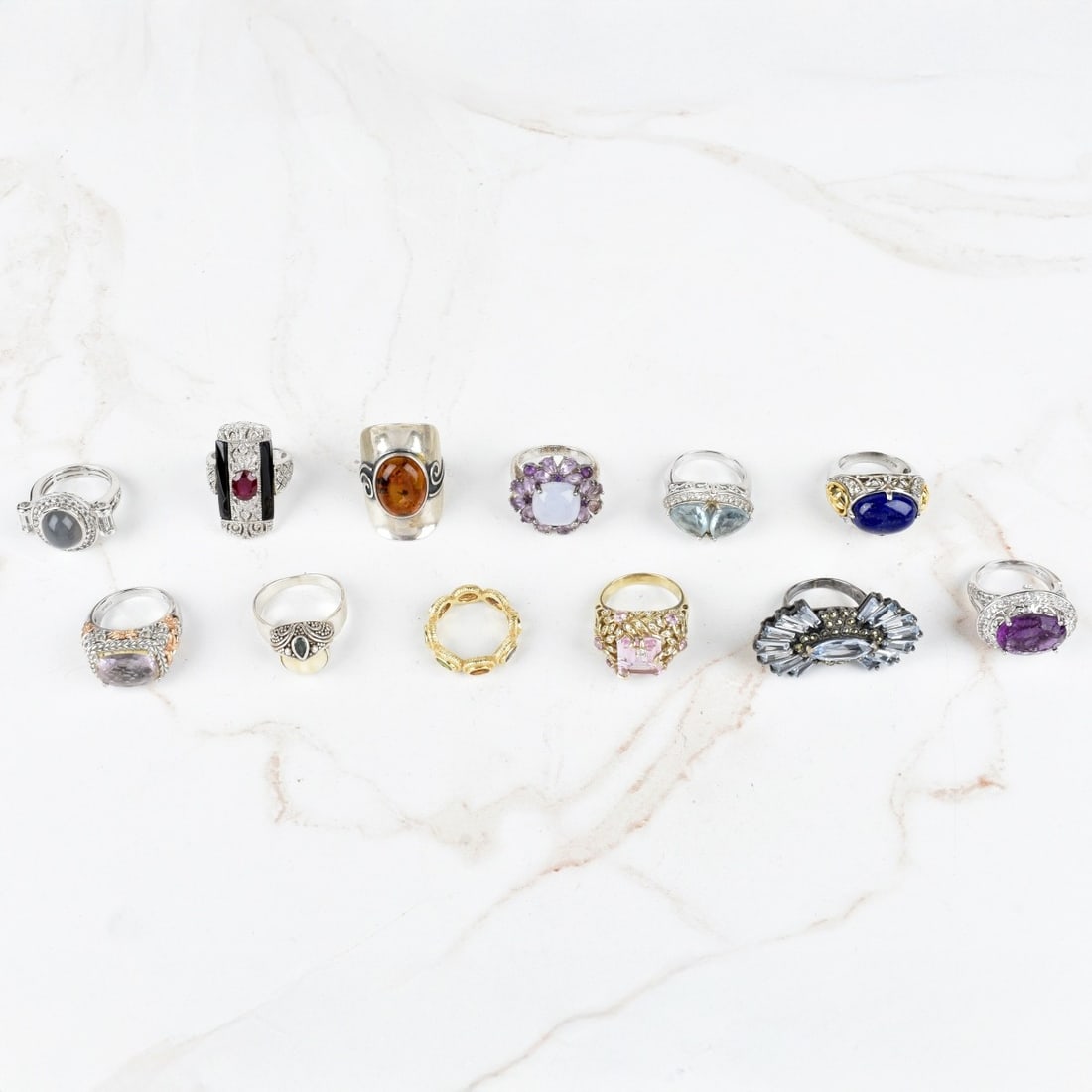 Collection of Vintage Sterling Silver Rings (1 of 2)